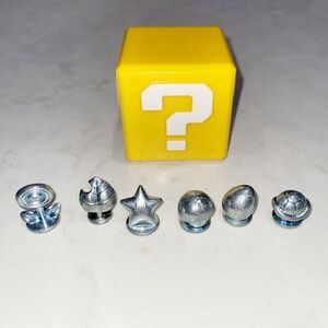 Monopoly Super Mario Celebration! Game Tokens & Question Block w Sound Tested